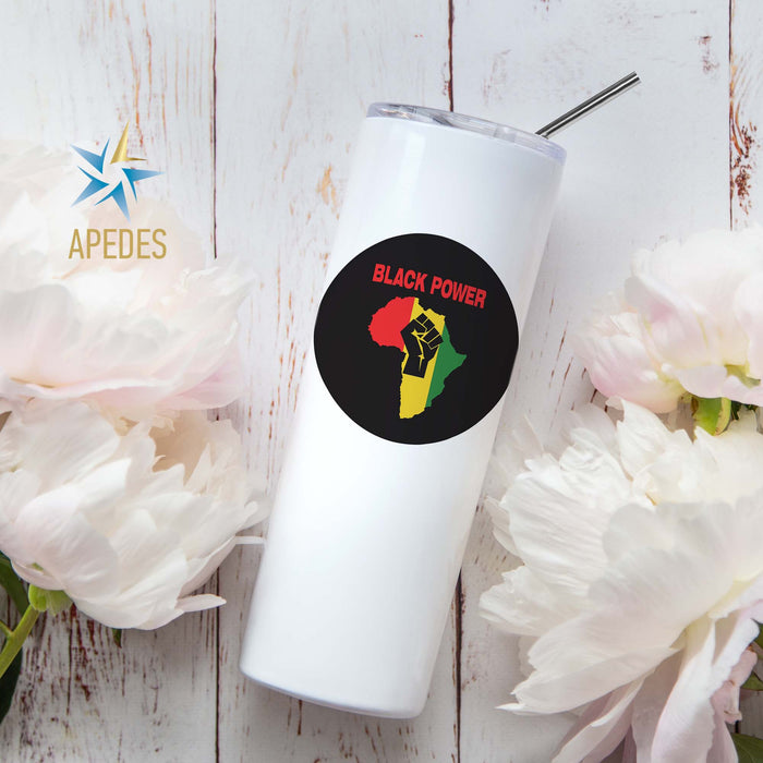 Black Lives Matter Stainless Steel Skinny Tumbler 20 OZ