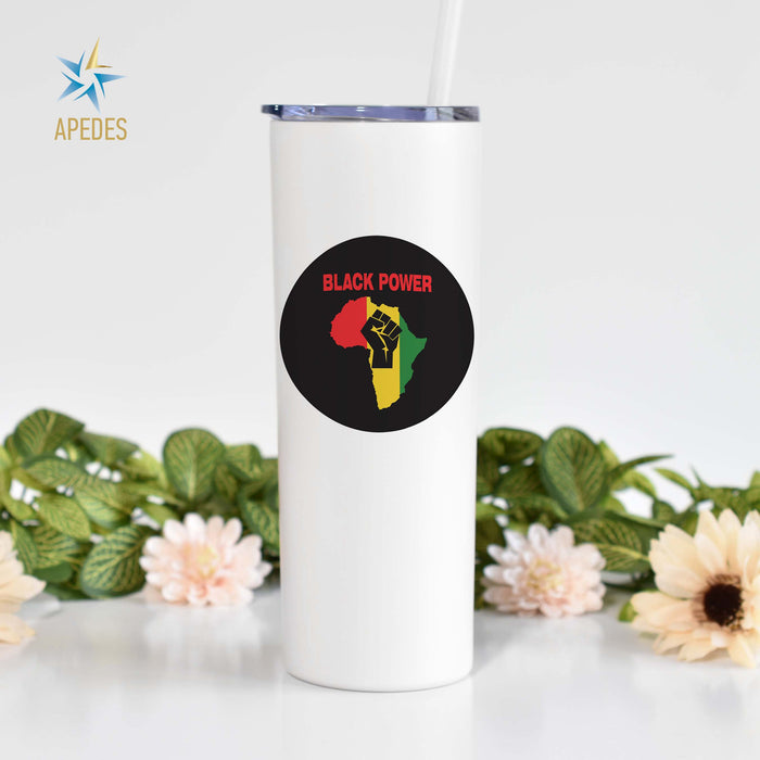 Black Lives Matter Stainless Steel Skinny Tumbler 20 OZ