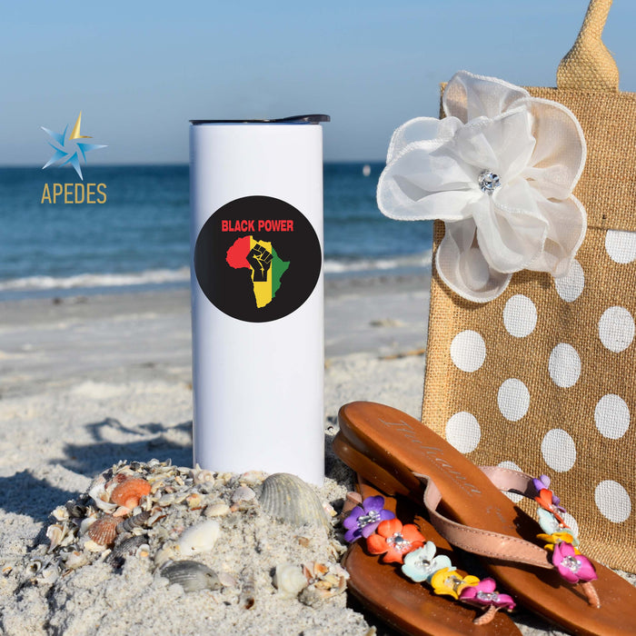 Black Lives Matter Stainless Steel Skinny Tumbler 20 OZ