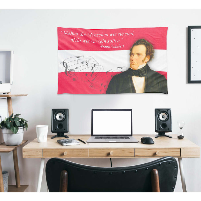 Franz Peter Schubert Austria Composer Flag Banner