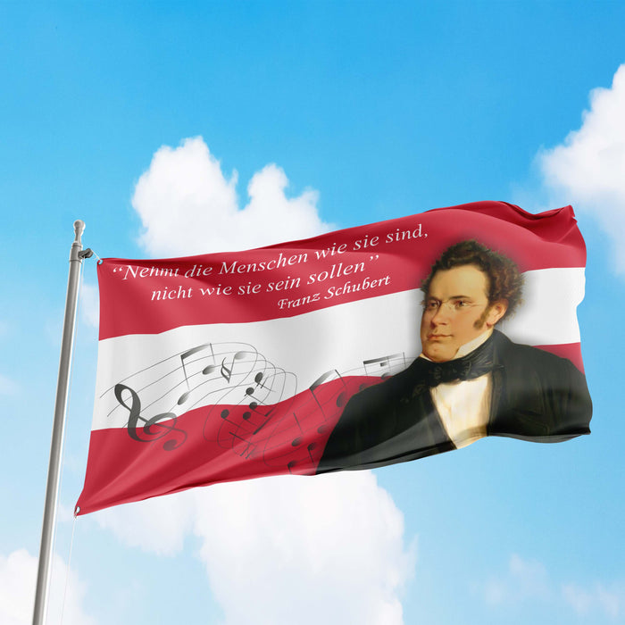 Franz Peter Schubert Austria Composer Flag Banner