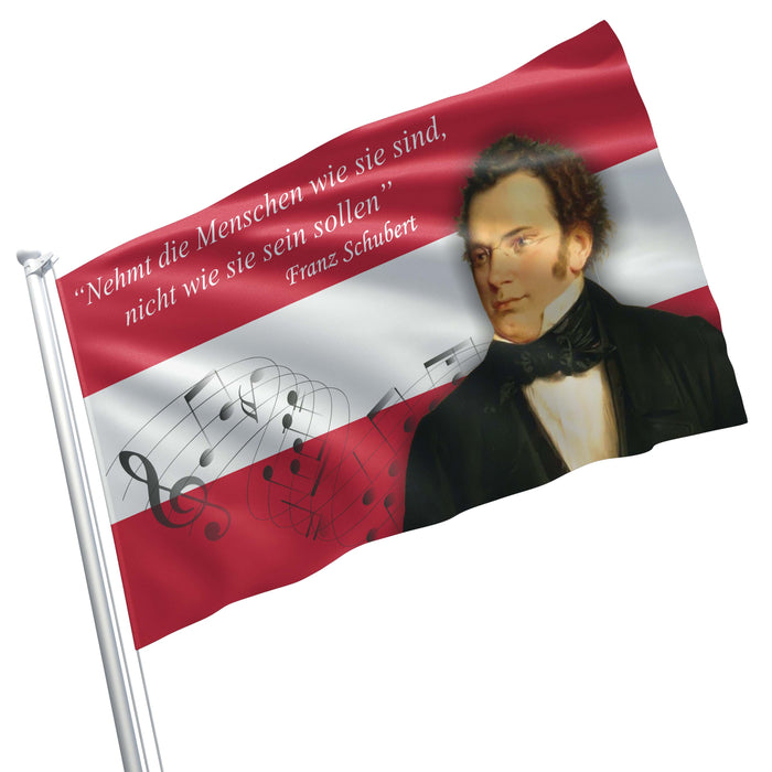 Franz Peter Schubert Austria Composer Flag Banner