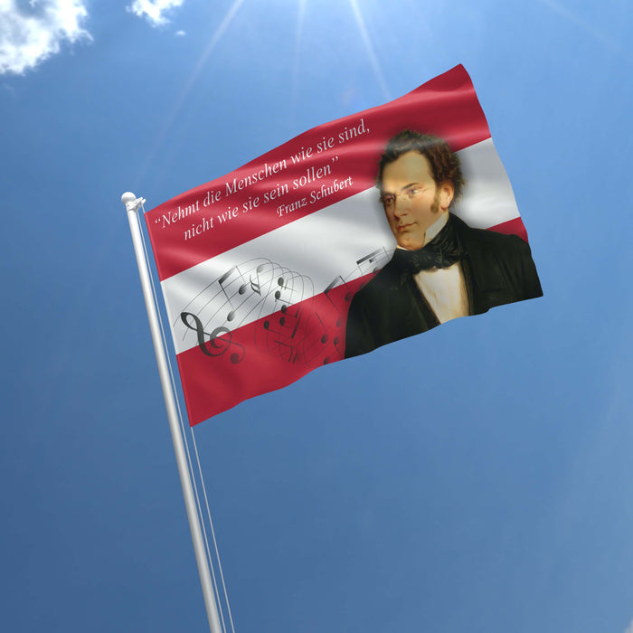 Franz Peter Schubert Austria Composer Flag Banner