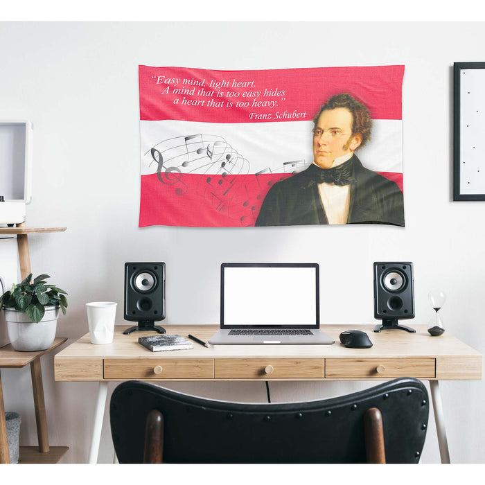 Franz Peter Schubert Austria Composer Flag Banner