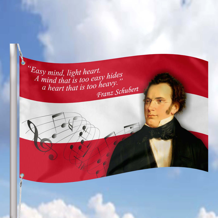 Franz Peter Schubert Austria Composer Flag Banner