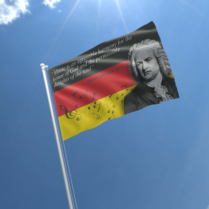 Johann Sebastian Bach German Composer Flag Banner