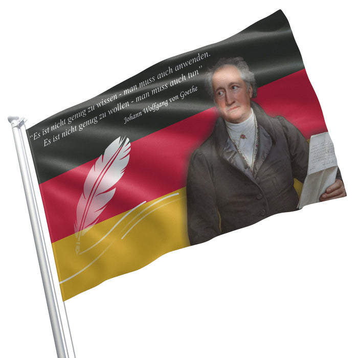 Johann Wolfgang von Goethe Gernam Writer Flag Banner