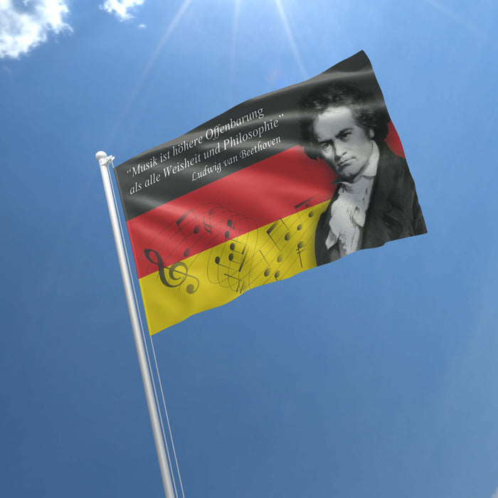 Ludwig van Beethoven Gernam Composer Flag Banner