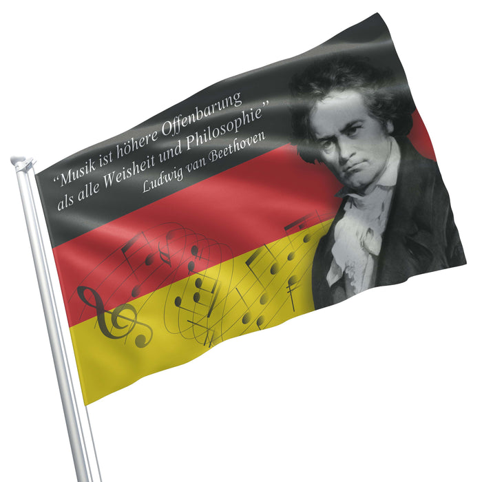 Ludwig van Beethoven Gernam Composer Flag Banner