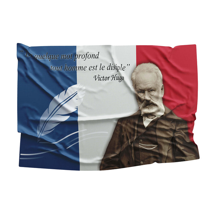 Victor Hugo French Writer Flag Banner