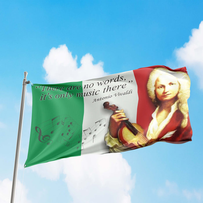 Antonio Lucio Vivaldi Italian Composer Flag Banner