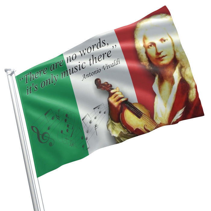 Antonio Lucio Vivaldi Italian Composer Flag Banner