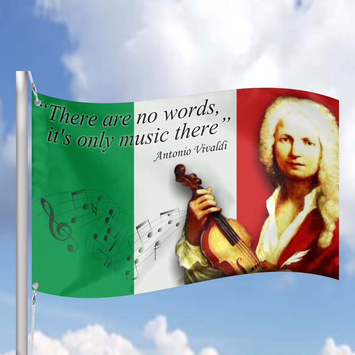 Antonio Lucio Vivaldi Italian Composer Flag Banner