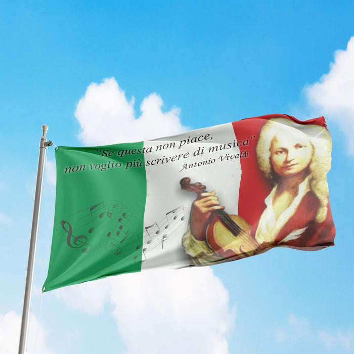 Antonio Lucio Vivaldi Italian Composer Flag Banner