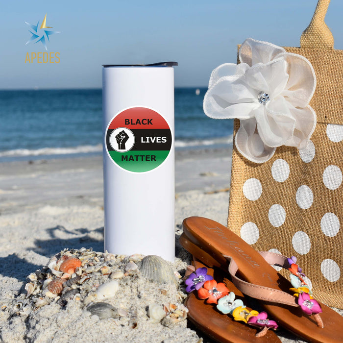 Black Lives Matter Stainless Steel Skinny Tumbler 20 OZ