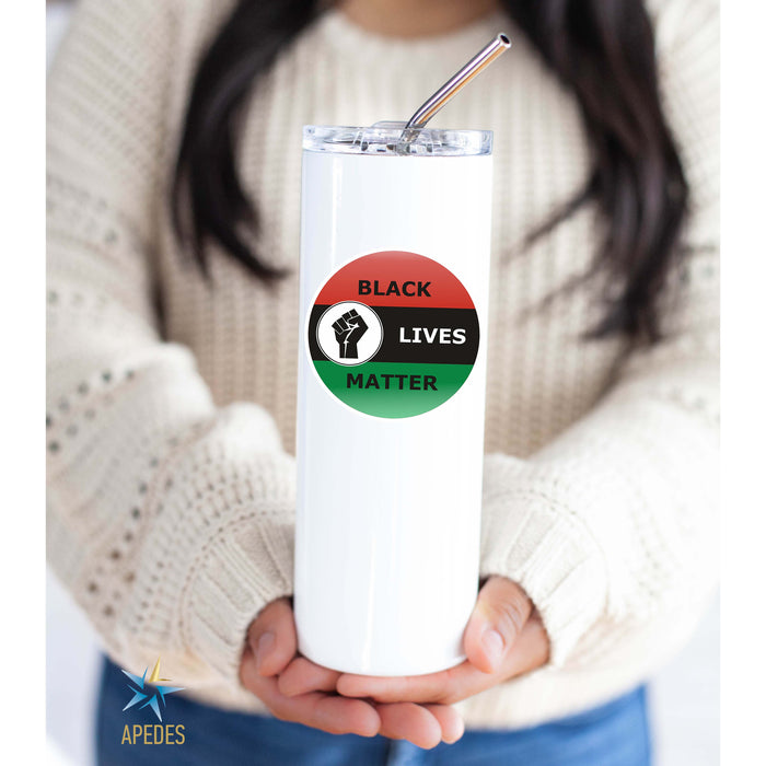 Black Lives Matter Stainless Steel Skinny Tumbler 20 OZ