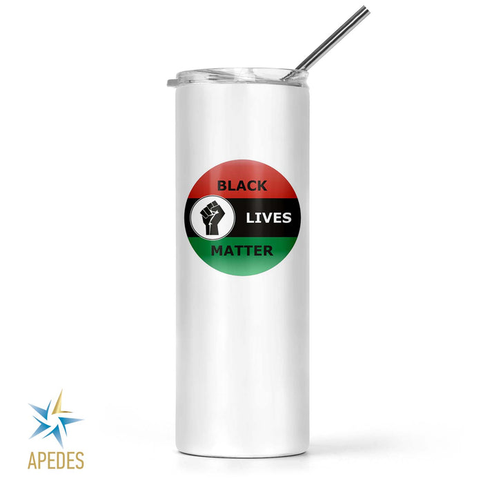 Black Lives Matter Stainless Steel Skinny Tumbler 20 OZ