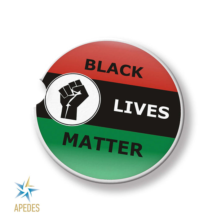 Black Lives Matter Car Cup Holder Coaster (Set of 2)