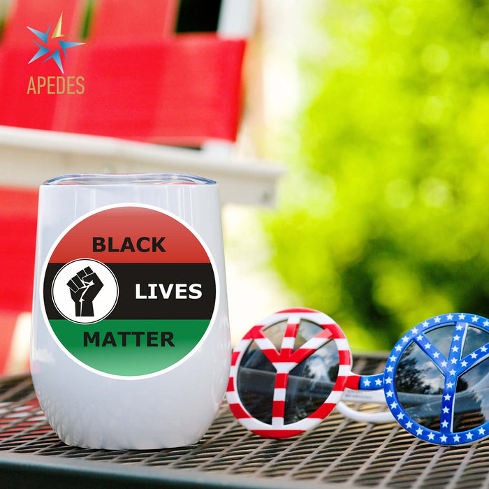 Black Lives Matter Stainless Steel Stemless Wine Cup 12 OZ