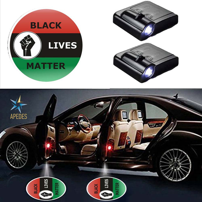 Black Lives Matter Black Power Car Door LED Projector Light (Set of 2) Wireless