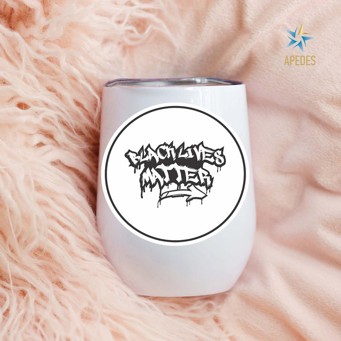 Black Lives Matter Stainless Steel Stemless Wine Cup 12 OZ