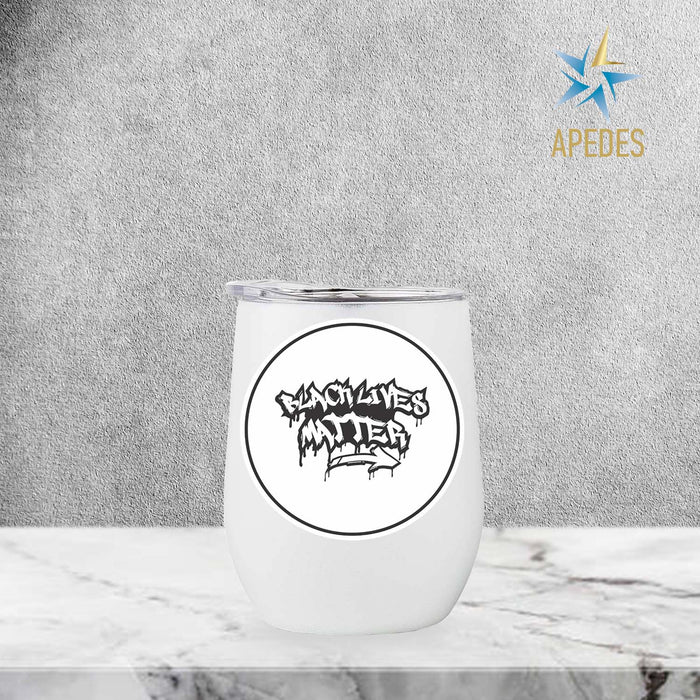Black Lives Matter Stainless Steel Stemless Wine Cup 12 OZ