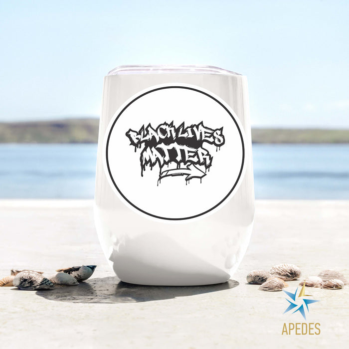 Black Lives Matter Stainless Steel Stemless Wine Cup 12 OZ