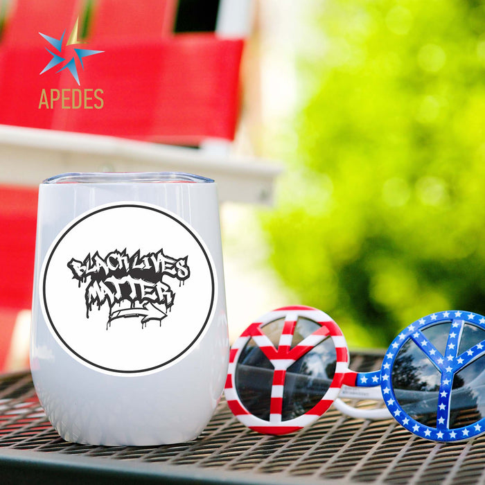 Black Lives Matter Stainless Steel Stemless Wine Cup 12 OZ