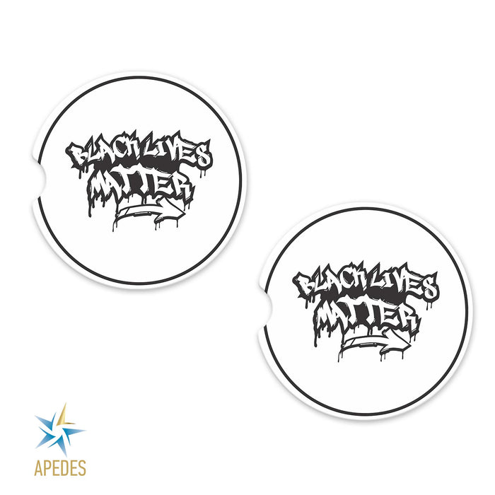 Black Lives Matter Car Cup Holder Coaster (Set of 2)