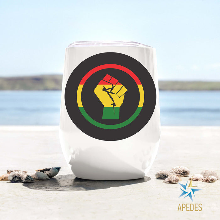 Black Lives Matter Stainless Steel Stemless Wine Cup 12 OZ