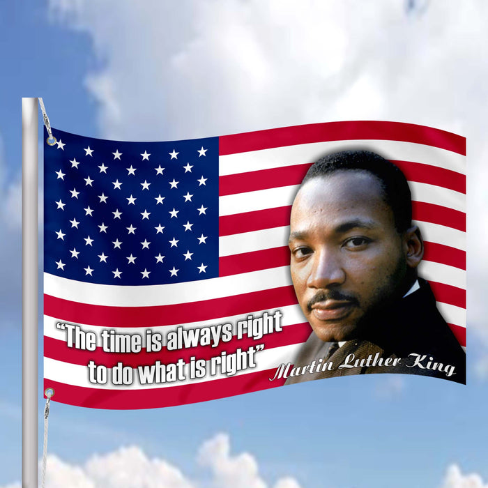 Martin Luther King Jr. USA American Baptist Minister & Activist Flag Banner