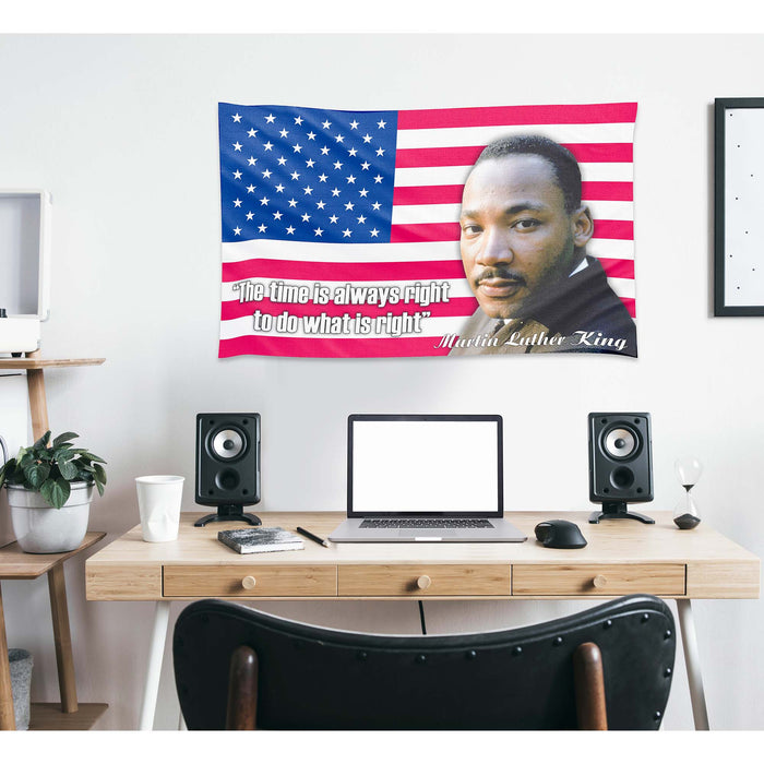 Martin Luther King Jr. USA American Baptist Minister & Activist Flag Banner