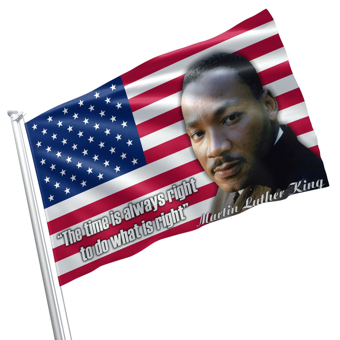 Martin Luther King Jr. USA American Baptist Minister & Activist Flag Banner