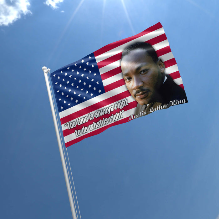 Martin Luther King Jr. USA American Baptist Minister & Activist Flag Banner