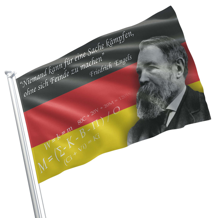 Friedrich Engels German Flag Banner