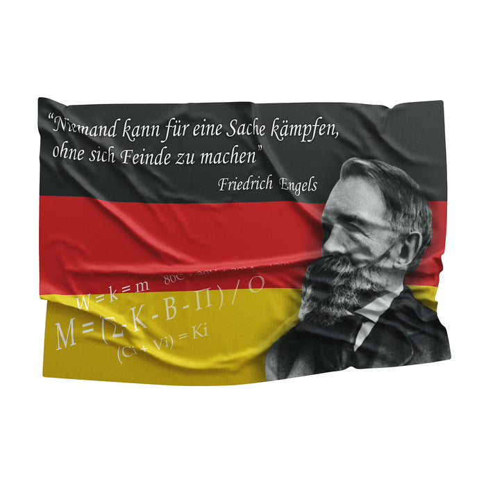 Friedrich Engels German Flag Banner