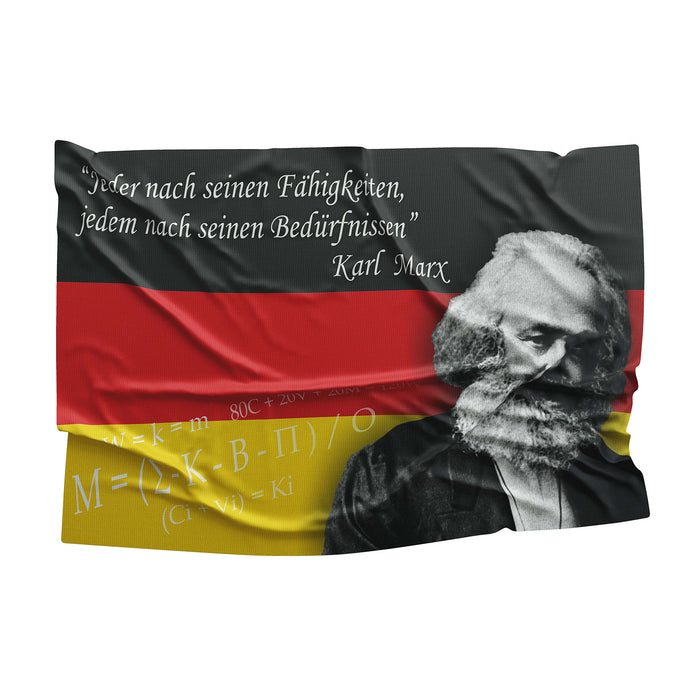 Karl Marx German Flag Banner