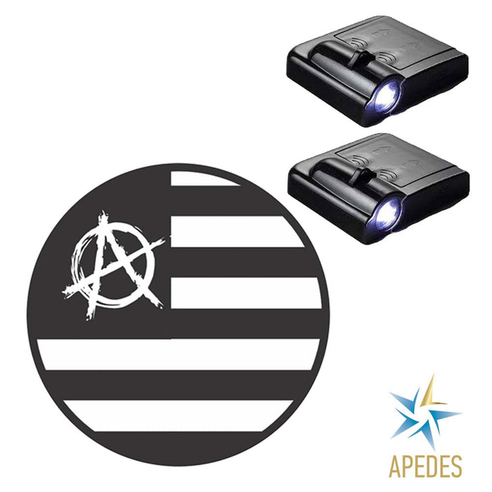 US Anarchy Car Door LED Projector Light (Set of 2) Wireless