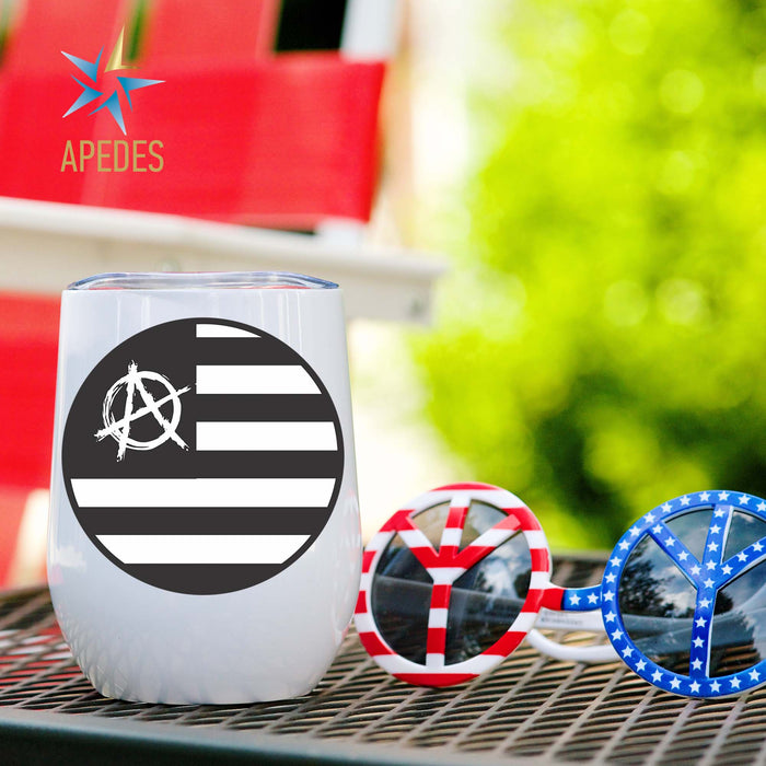 US Anarchy Stainless Steel Stemless Wine Cup 12 OZ
