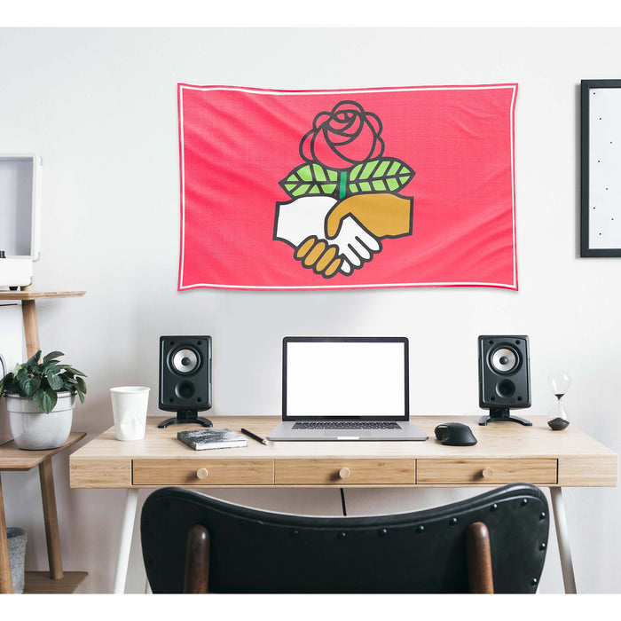 Democratic Socialists of America (DSA) USA Flag Banner