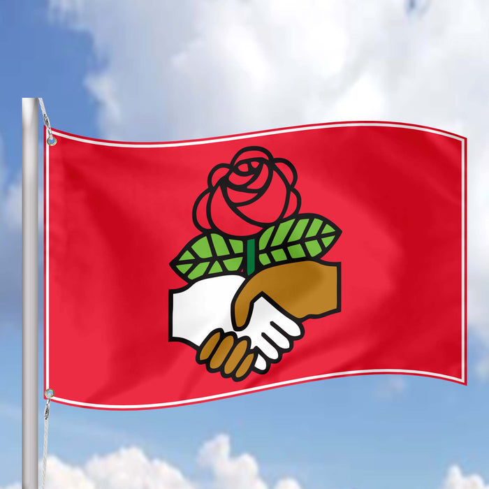 Democratic Socialists of America (DSA) USA Flag Banner
