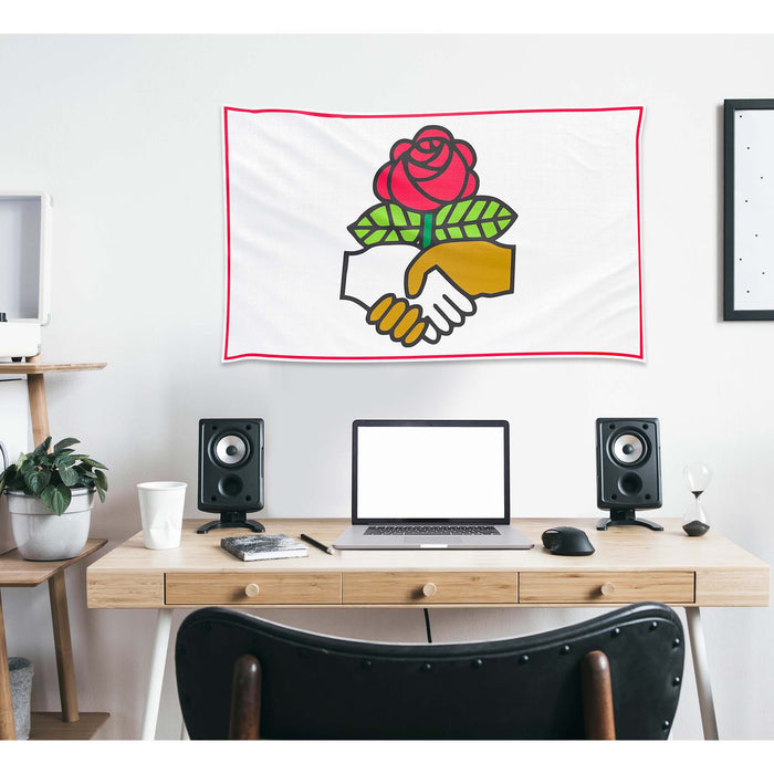 Democratic Socialists of America (DSA) USA Flag Banner