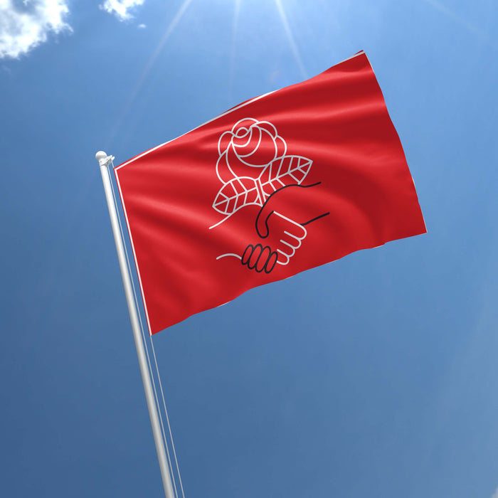 Democratic Socialists of America (DSA) USA Flag Banner