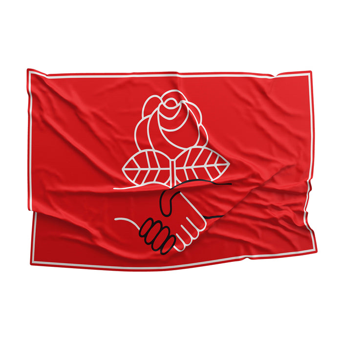 Democratic Socialists of America (DSA) USA Flag Banner