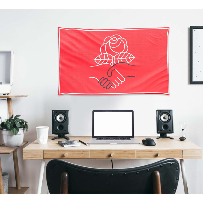 Democratic Socialists of America (DSA) USA Flag Banner