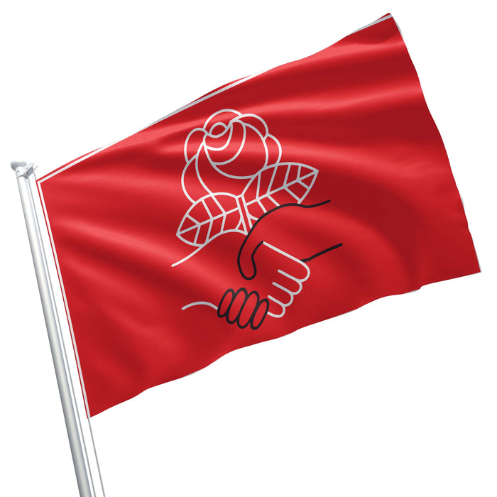 Democratic Socialists of America (DSA) USA Flag Banner