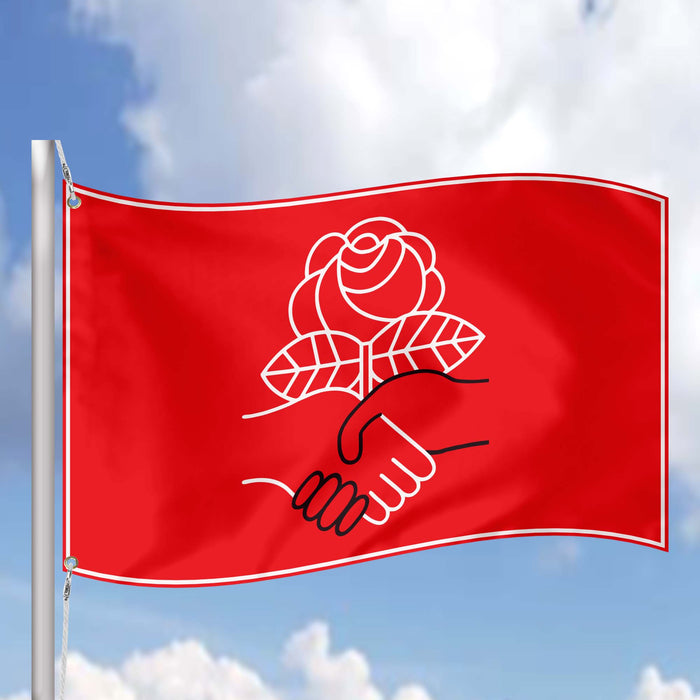 Democratic Socialists of America (DSA) USA Flag Banner