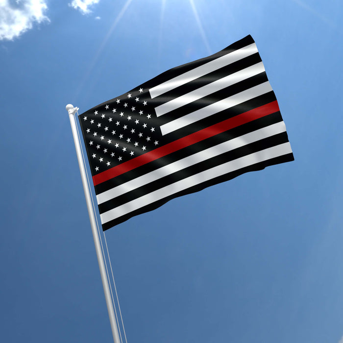 Thin Red Blue Green Line Honor Flag Banner