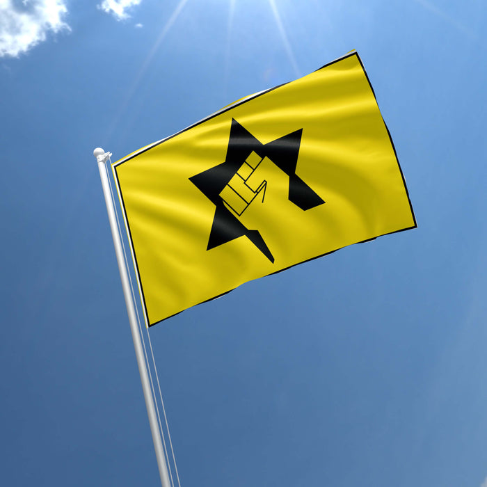 Israel Kach and Kahane Chai Political Party Flag Banner