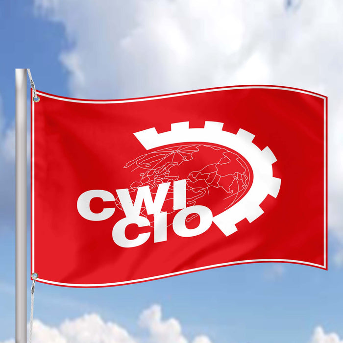 Committee for a Workers International CWI CIO Flag Banner
